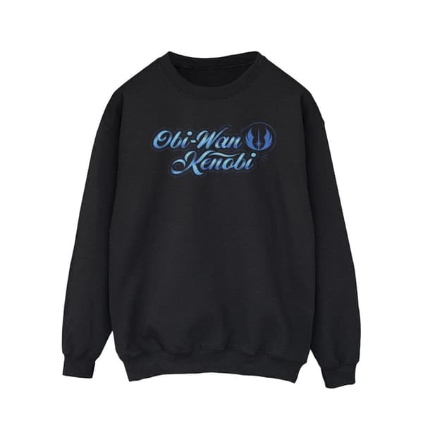Star Wars Mens Obi-Wan Kenobi Ribbon Font Sweatshirt
