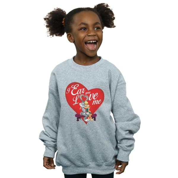 Looney Tunes Girls Bugs Bunny And Lola Valentine´s Day Love Me Sweatshirt