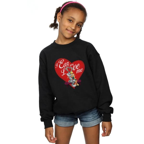 Looney Tunes Girls Bugs Bunny And Lola Valentine´s Day Love Me Sweatshirt