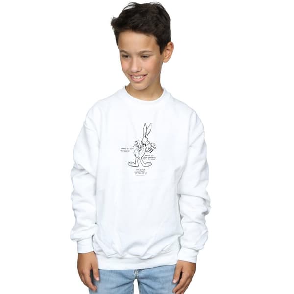Looney Tunes Pojkar Bugs Bunny vit magtröja