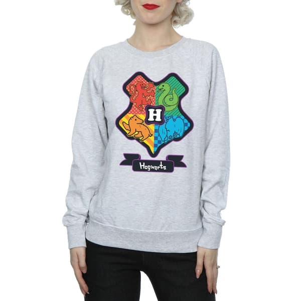 Harry Potter Womens/Ladies Hogwarts Junior Crest Sweatshirt