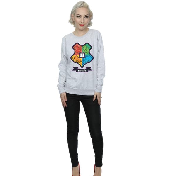 Harry Potter Womens/Ladies Hogwarts Junior Crest Sweatshirt