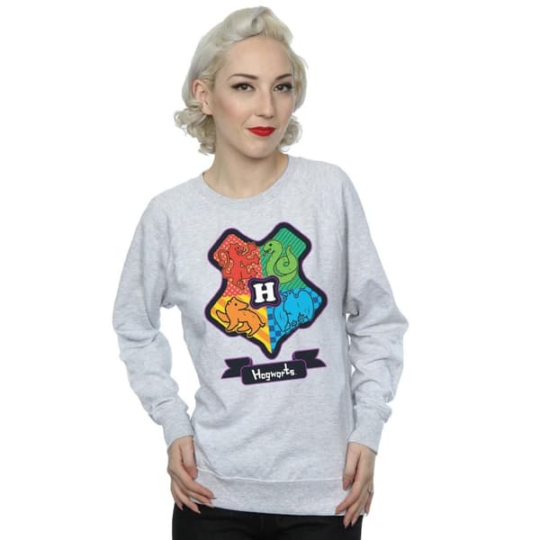 Harry Potter Womens/Ladies Hogwarts Junior Crest Sweatshirt