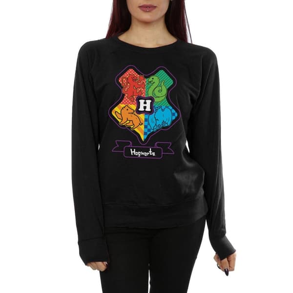 Harry Potter Womens/Ladies Hogwarts Junior Crest Sweatshirt