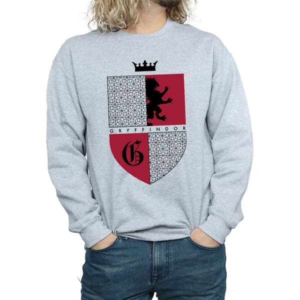 Harry Potter Mens Gryffindor Shield Sweatshirt