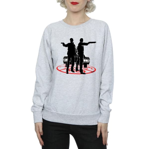 Supernatural Womens/Ladies Sam And Dean Silhouette Sweatshirt