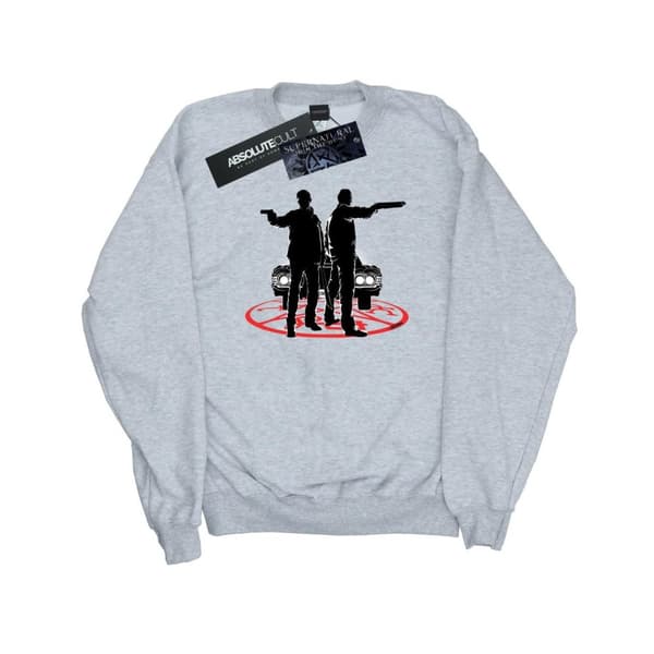 Supernatural Womens/Ladies Sam And Dean Silhouette Sweatshirt