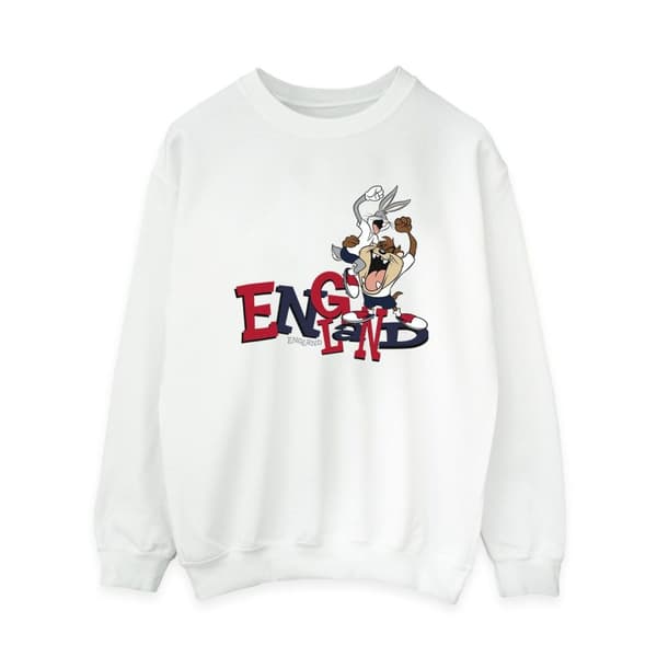 Looney Tunes Dam/Tjej Bugs & Taz England Sweatshirt