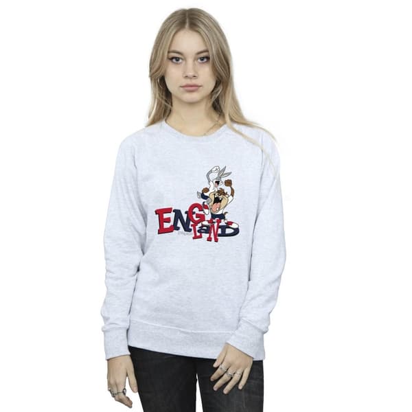 Looney Tunes Dam/Tjej Bugs & Taz England Sweatshirt