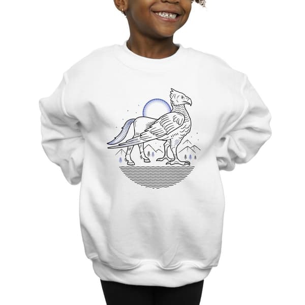 Harry Potter Girls Buckbeak Line Art Sweatshirt