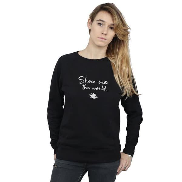 Disney Womens/Ladies Aladdin Show Me The World Sweatshirt