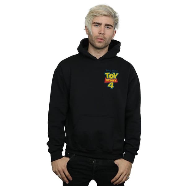 Disney Mens Toy Story 4 Logo Breast Print Hoodie