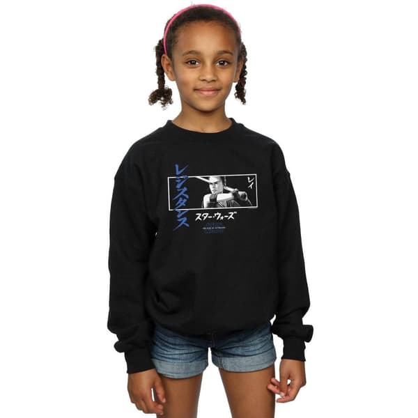 Star Wars: The Rise of Skywalker Star Wars The Rise Of Skywalker Rey Katakana Art Stripe Sweatshirt för flickor