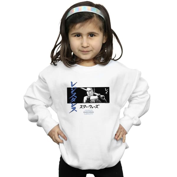 Star Wars: The Rise of Skywalker Star Wars The Rise Of Skywalker Rey Katakana Art Stripe Sweatshirt för flickor