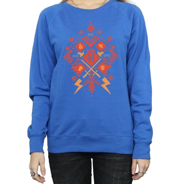 Harry Potter Womens/Ladies Christmas Fair Isle Sweatshirt