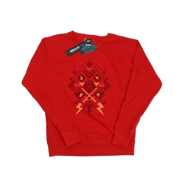Harry Potter Womens/Ladies Christmas Fair Isle Sweatshirt