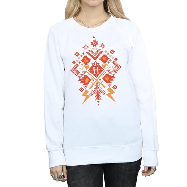 Harry Potter Womens/Ladies Christmas Fair Isle Sweatshirt