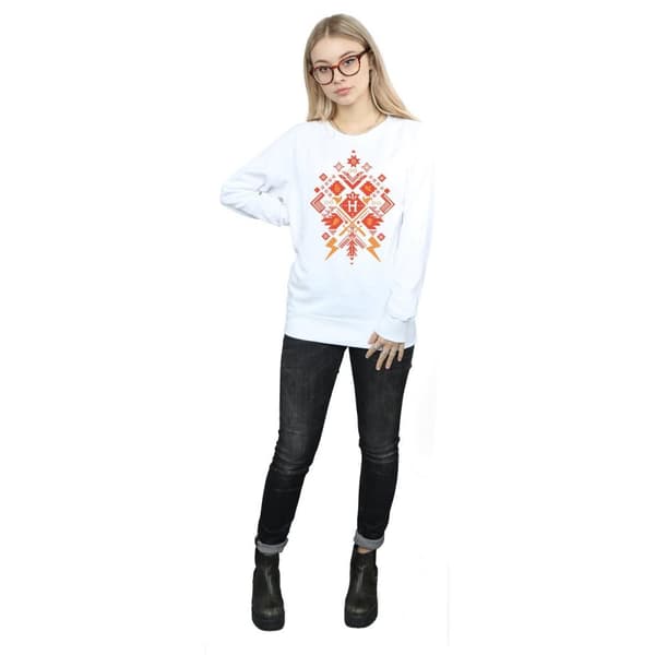 Harry Potter Womens/Ladies Christmas Fair Isle Sweatshirt