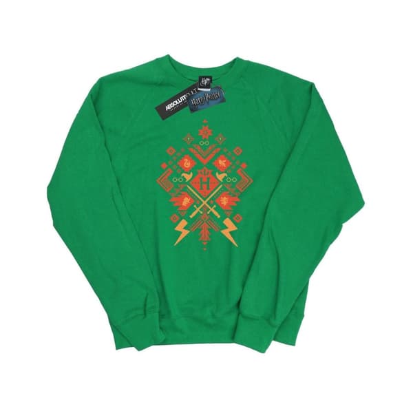 Harry Potter Womens/Ladies Christmas Fair Isle Sweatshirt