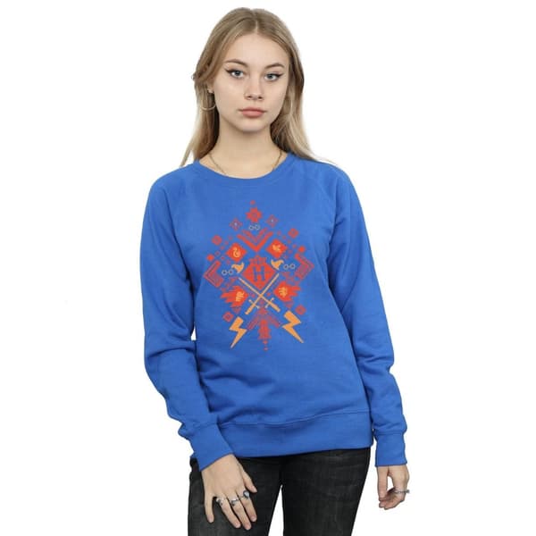 Harry Potter Womens/Ladies Christmas Fair Isle Sweatshirt