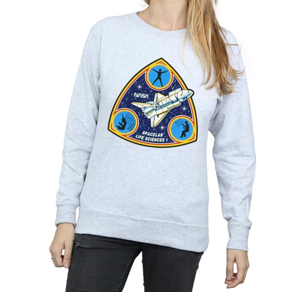 NASA Womens/Ladies Classic Spacelab Life Science Sweatshirt