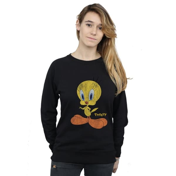 Looney Tunes Sweatshirt med tryck från Tweety Pie - dam/dam
