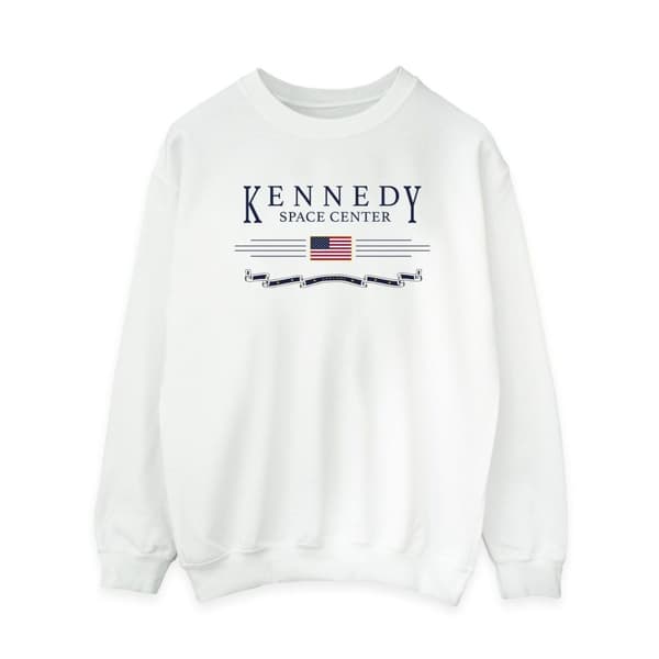NASA Womens/Ladies Kennedy Space Centre Explore Sweatshirt White XL