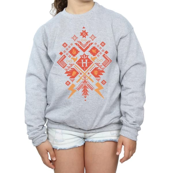 Harry Potter Girls Christmas Fair Isle Sweatshirt