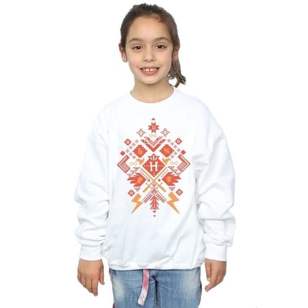 Harry Potter Girls Christmas Fair Isle Sweatshirt