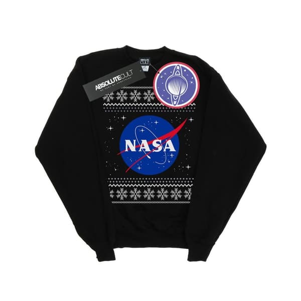 NASA Girls Classic Fair Isle Sweatshirt