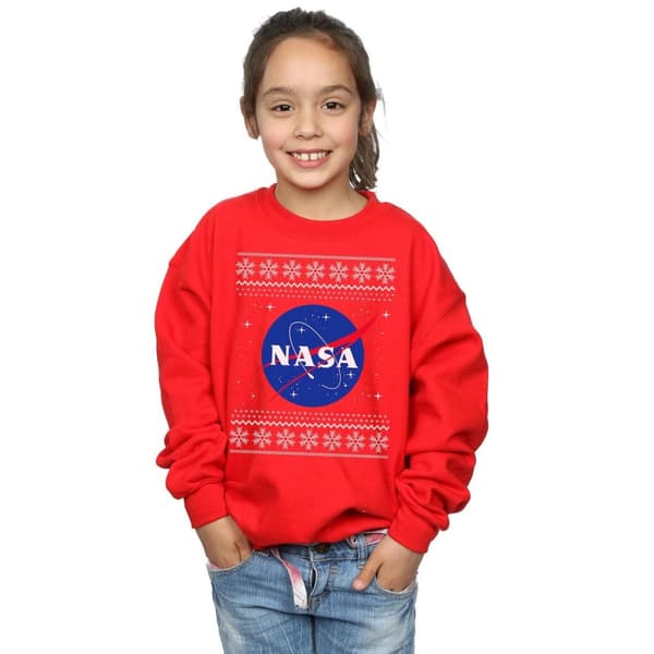 NASA Girls Classic Fair Isle Sweatshirt