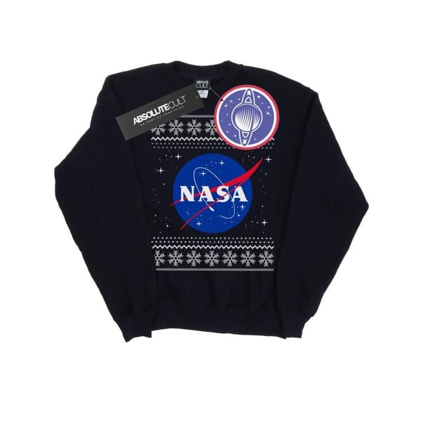 NASA Girls Classic Fair Isle Sweatshirt
