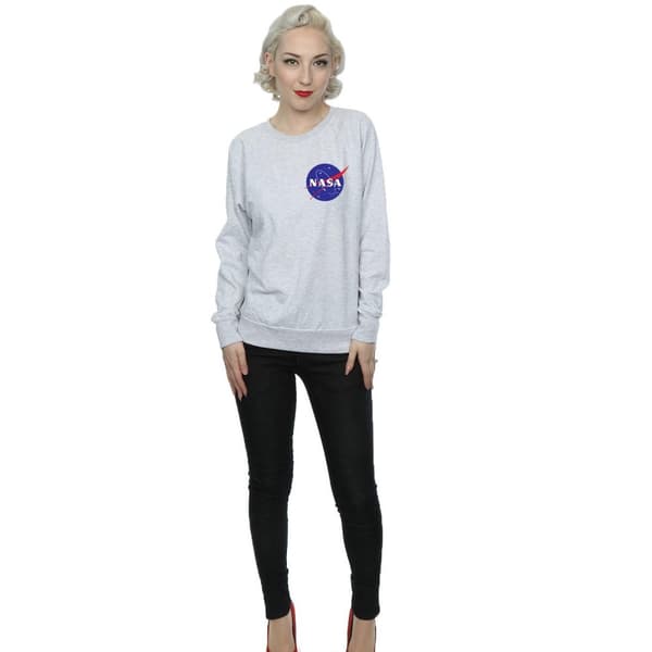 NASA Womens/Ladies Classic Insignia Chest Logo Sweatshirt