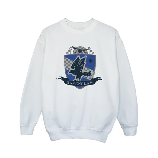 Harry Potter Girls Ravenclaw Chest Badge Sweatshirt White 9-11 Years