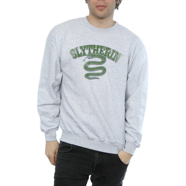 Harry Potter Mens Slytherin Sport Emblem Sweatshirt