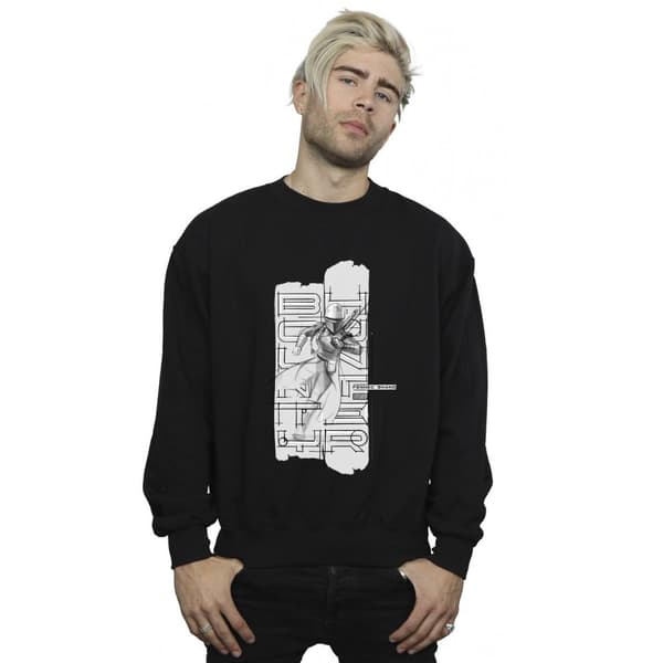 Star Wars Mens The Book Of Boba Fett Fennec Illustration Sweatshirt