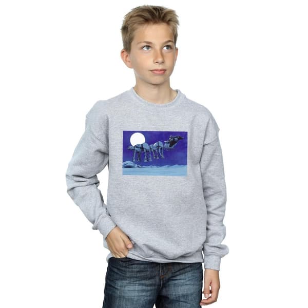 Star Wars Boys Christmas AT-AT Sleigh Sweatshirt