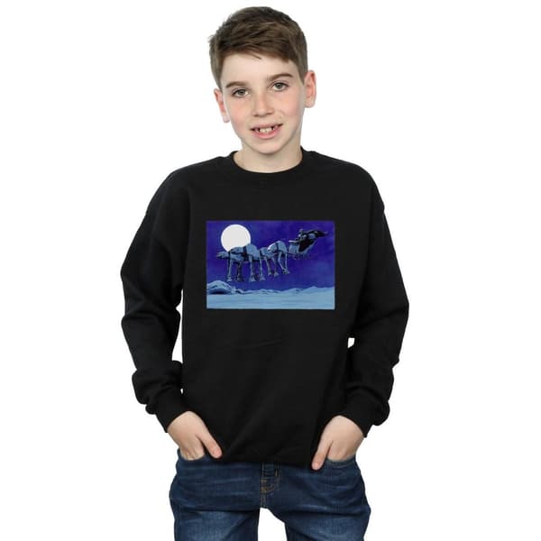 Star Wars Boys Christmas AT-AT Sleigh Sweatshirt