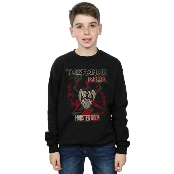 Looney Tunes Boys Tasmanian Devil Monster Rock Sweatshirt