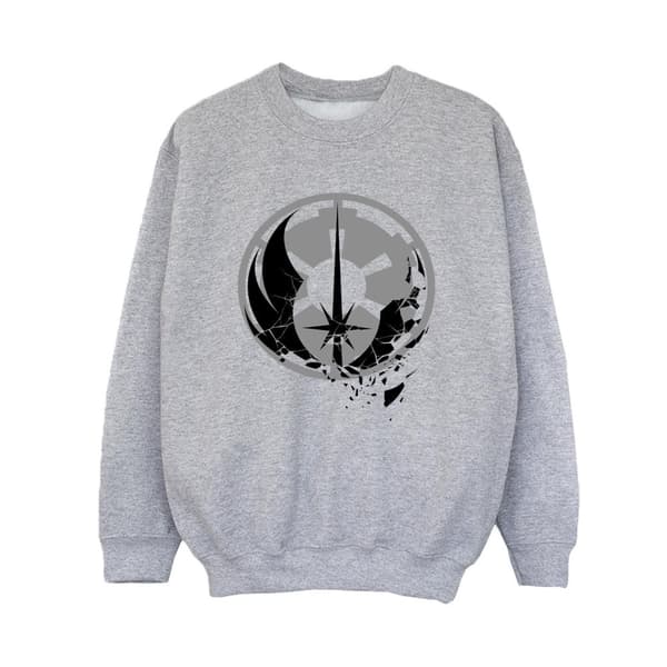 Star Wars Boys Obi-Wan Kenobi Fractured Logos Sweatshirt