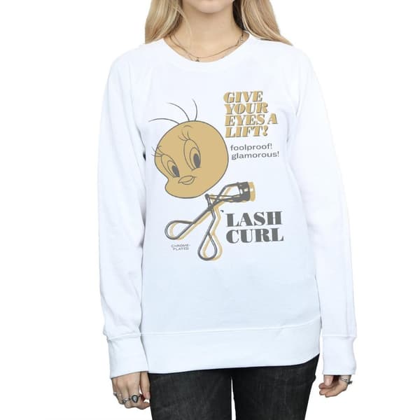 Looney Tunes Dam/Tjej Tweety Pie Lash Curl Sweatshirt