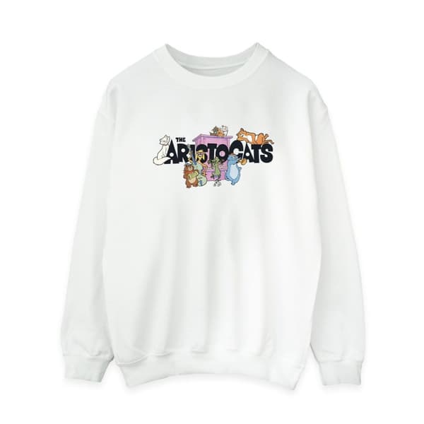 Disney Dam/Tjej The Aristocats Sweatshirt med musiklogotyp