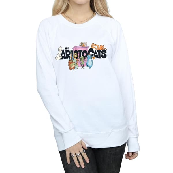 Disney Dam/Tjej The Aristocats Sweatshirt med musiklogotyp