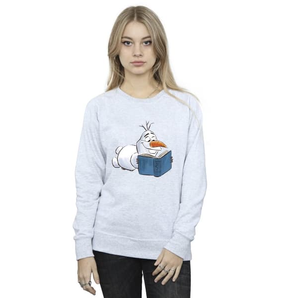 Disney Dam/Tjej Frozen Olaf Reading Sweatshirt