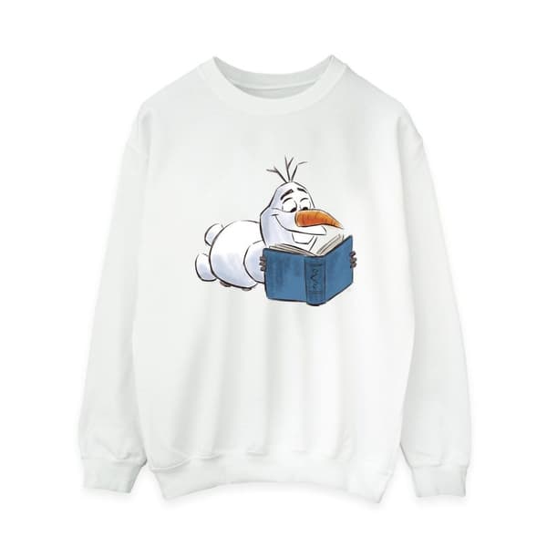 Disney Dam/Tjej Frozen Olaf Reading Sweatshirt