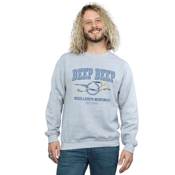 Looney Tunes Mens Road Runner Beep Beep Sweatshirt