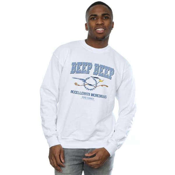 Looney Tunes Mens Road Runner Beep Beep Sweatshirt