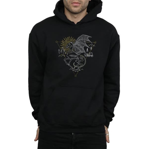 Harry Potter Mens Thestral Line Art Hoodie