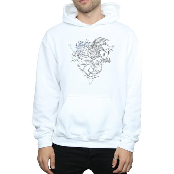 Harry Potter Mens Thestral Line Art Hoodie