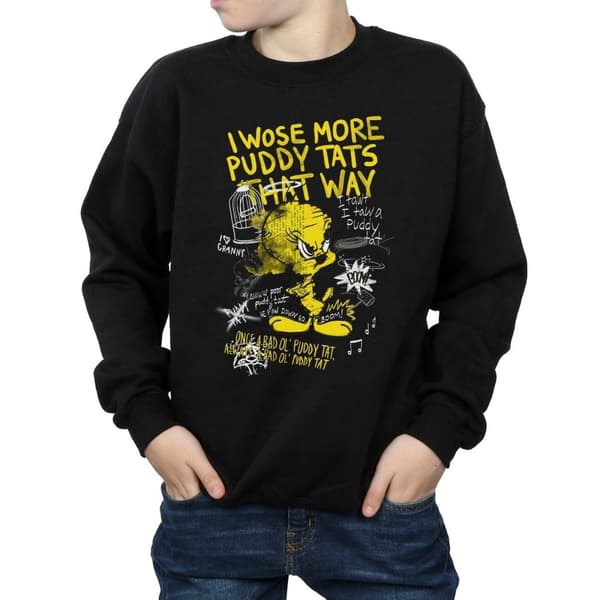 Looney Tunes Boys Tweety Pie More Puddy Tats Sweatshirt